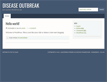 Tablet Screenshot of diseaseoutbreak.com